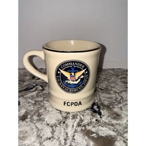 Navy Ceramic Coffee Cup Mug FCPOA Commander US Naval Forces Japan Military